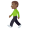 Person Walking - Medium Black emoji on Emojione